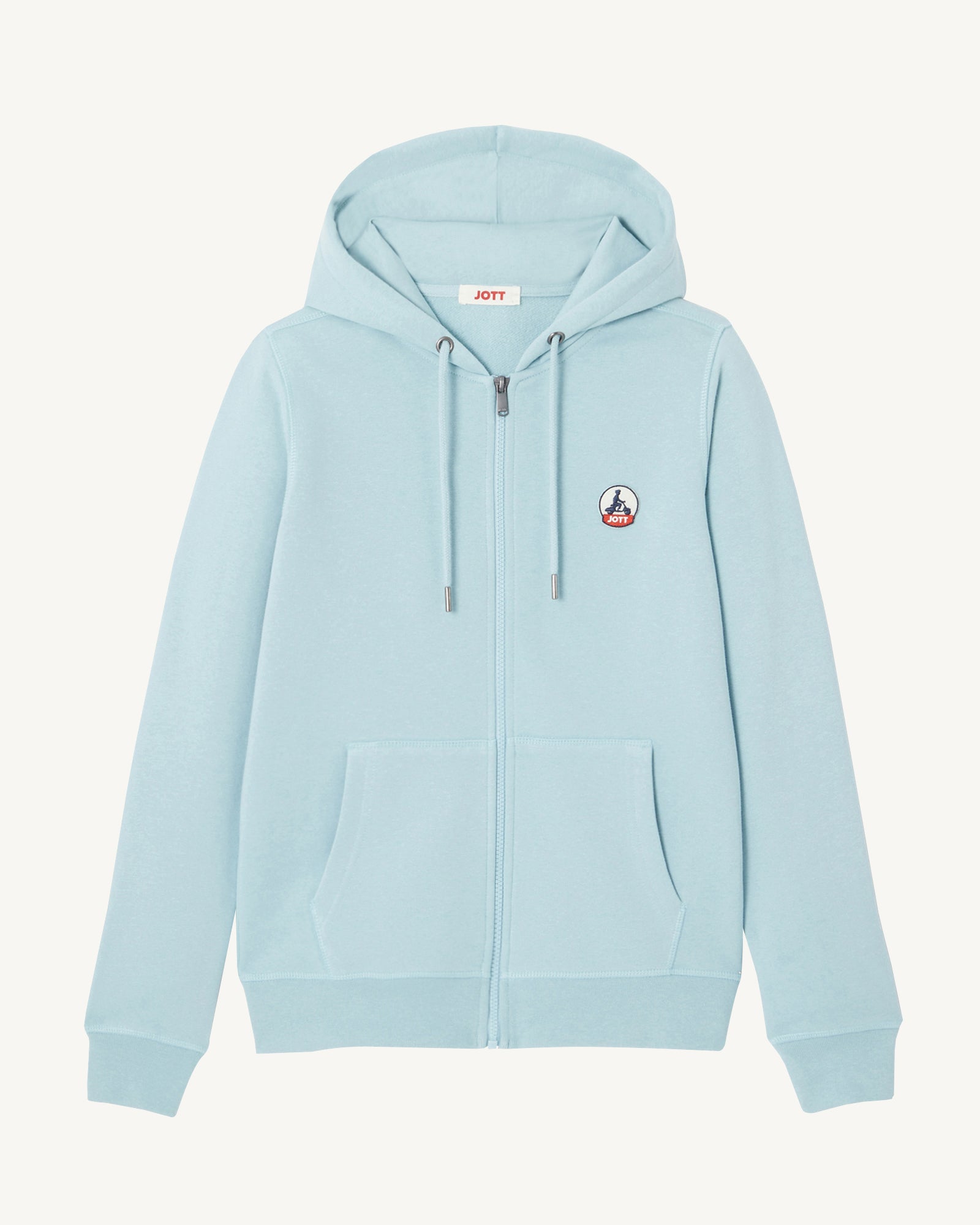 Sweat à capuche en coton biologique Iceberg bleu Oaxaca