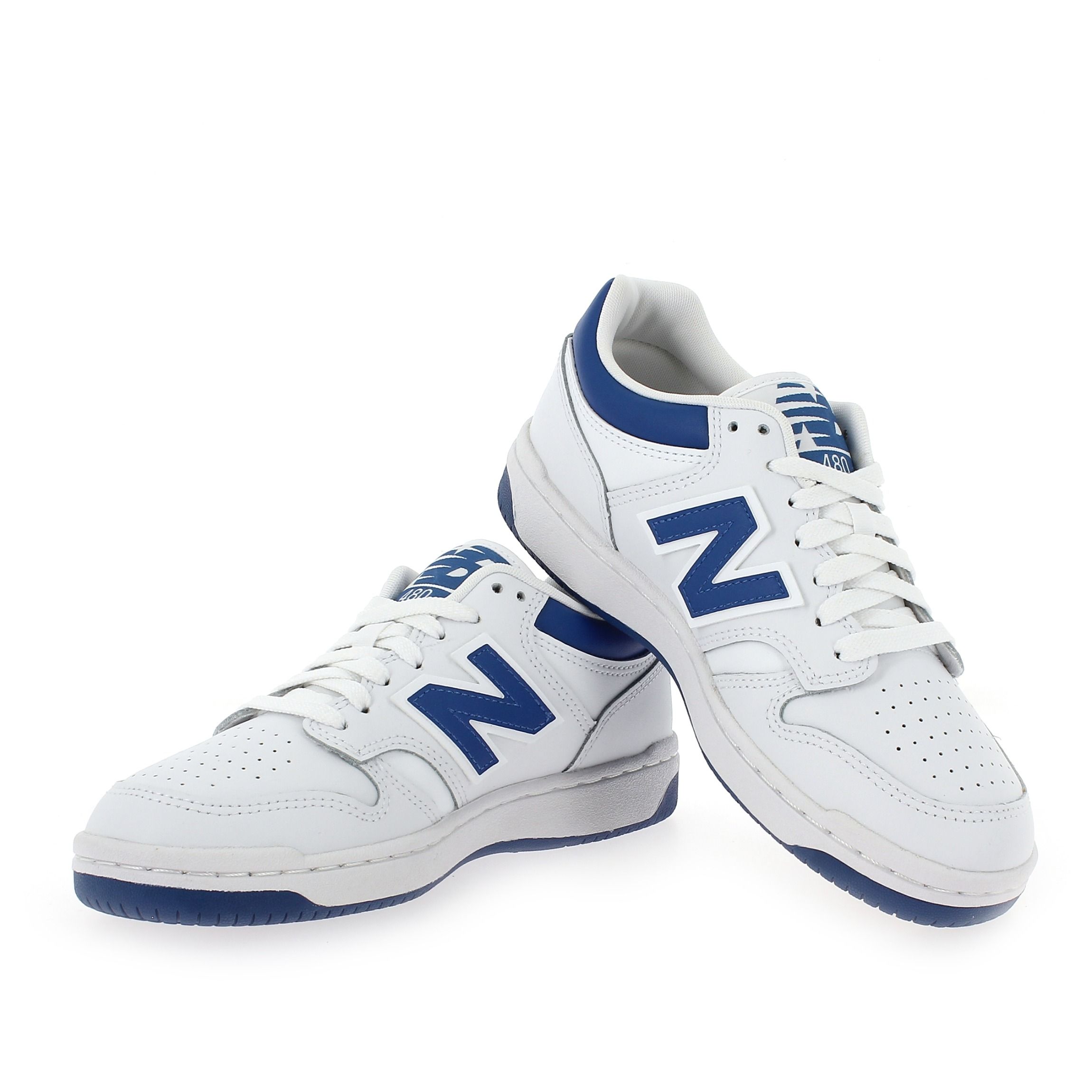 New Balance  PSB480BL LACET - Blanc Bleu