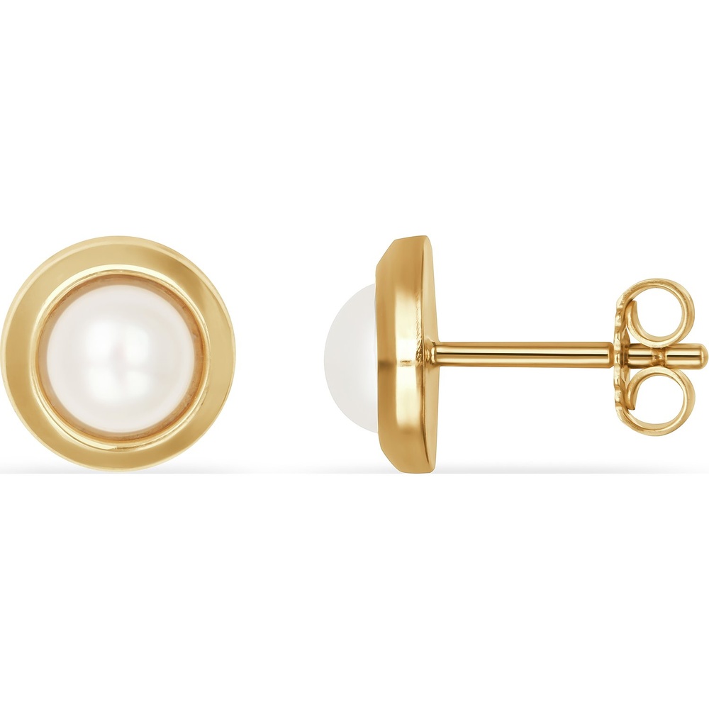 FAVS Boucles d'oreilles à fermoir à poussette 375 Or jaune Boucles d'oreilles