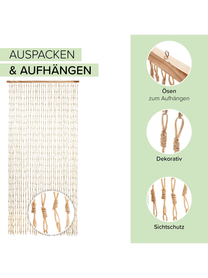 kobolo Vorhang CIRCLES in Beige günstig kaufen onesize
