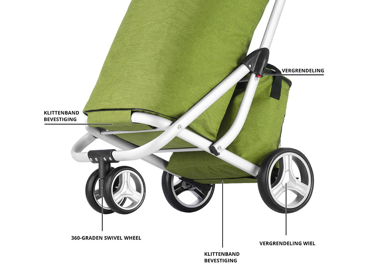 ShoppingCruiser 3-Räder 58 Liter einkaufstrolley mit kuhltasche
