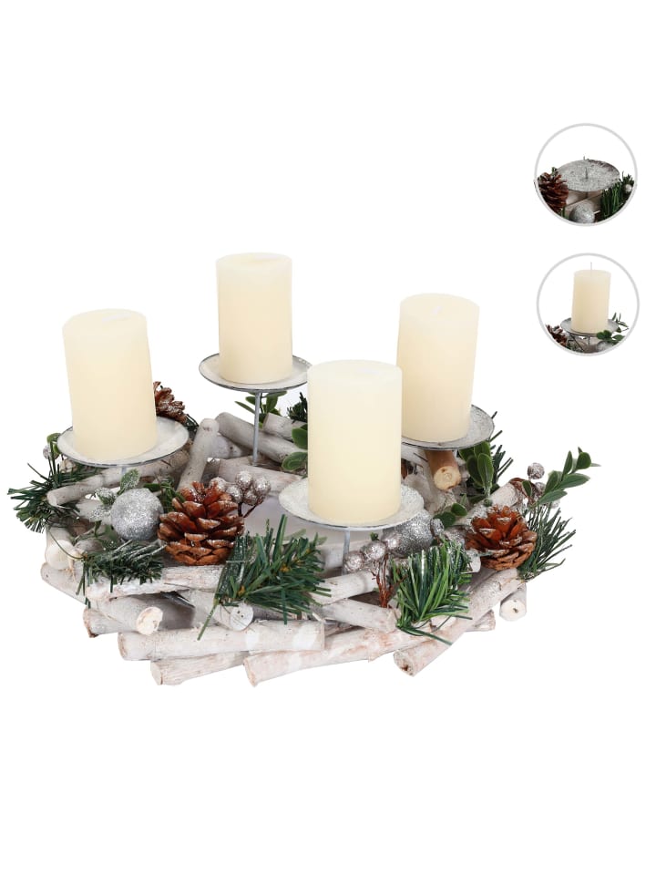 MCW Adventskranz M12 rund, Mit Kerzen günstig kaufen onesize