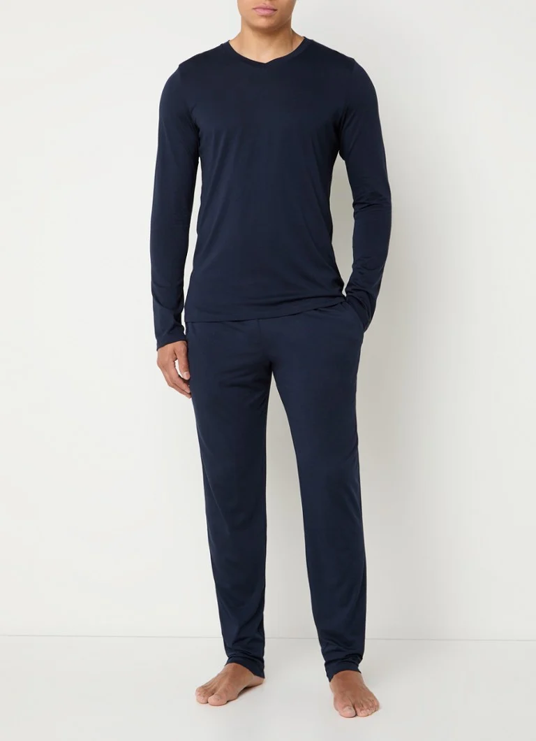 Pantaloni de pijama Schiesser cu buzunare laterale
