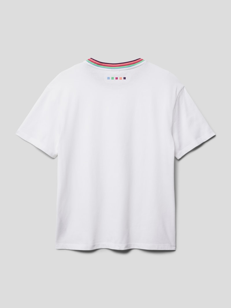T-Shirt mit Rundhalsausschnitt in weiß