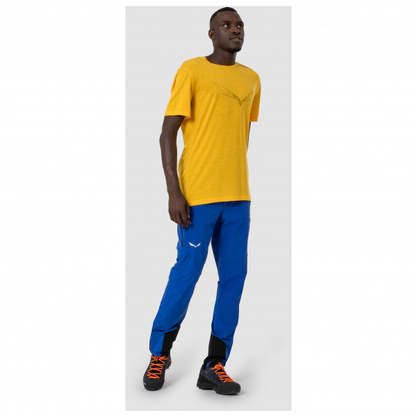 Salewa - Pure Eagle Sketch Alpine Merino T-shirt - Merinoshirt