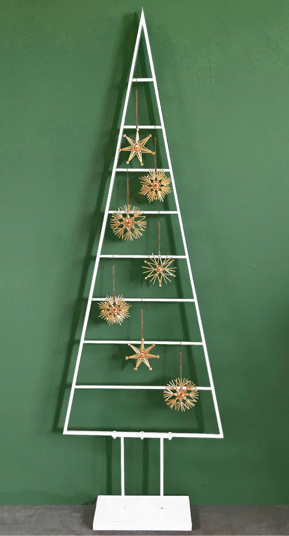 my home Dekobaum Maischa, Weihnachtsdeko aus Metall (Set, 2 St), Weihnachtsbaum zum individuellen Dekorieren