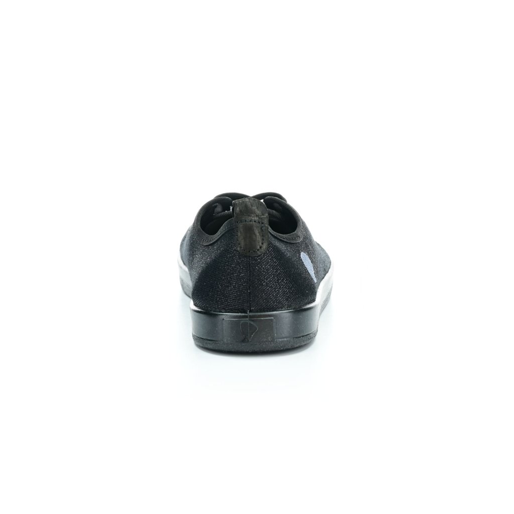 Anatomic STARTER A06 Barfußsneakers Schwarz mit Schwarz und Glitzer