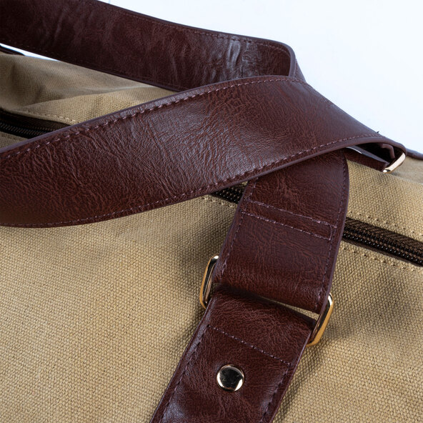 Canvas Weekender, beige