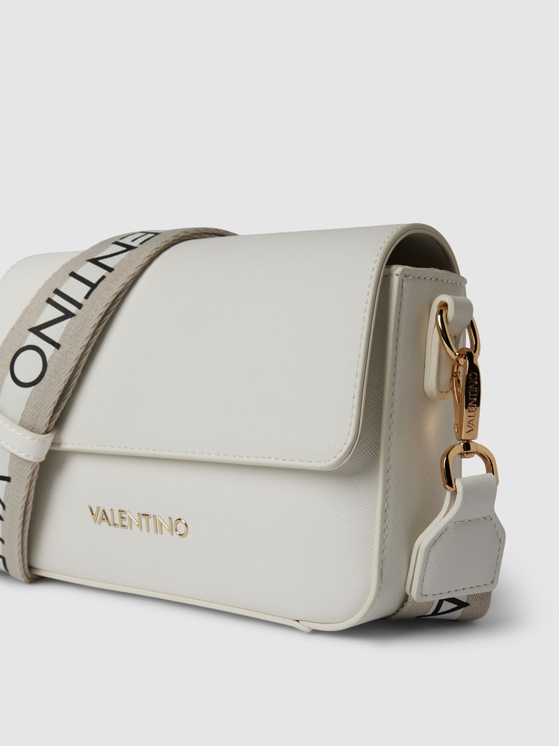 Handtasche mit Label-Detail Modell 'ZERO' in weiß
