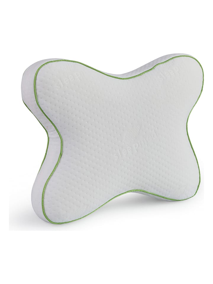 Lifa Living Ergonomisches Kissen in Weiß - (B)46 x (H)35 x (T)10 cm günstig kaufen onesize