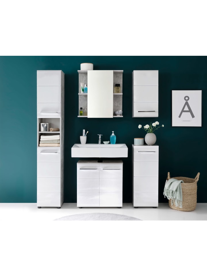ebuy24 Badschrank NanoBad Beton Dekor 32 x 28 cm günstig kaufen onesize
