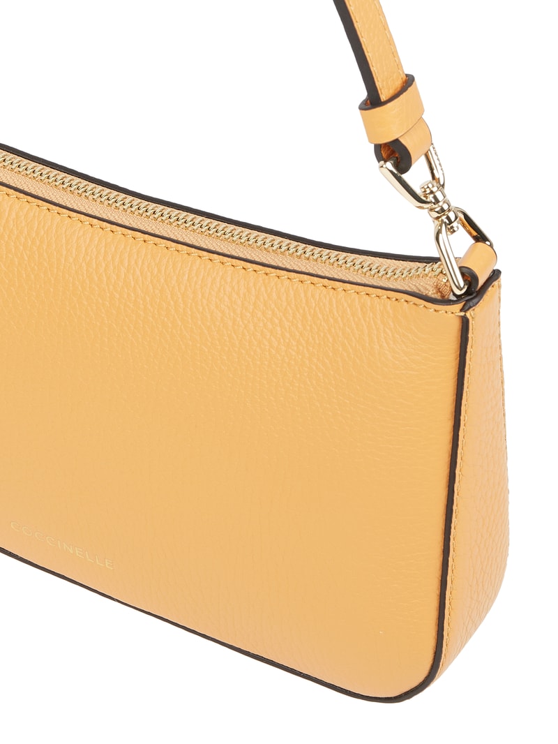 Handtasche aus Leder Modell 'Bonheur'  in apricot