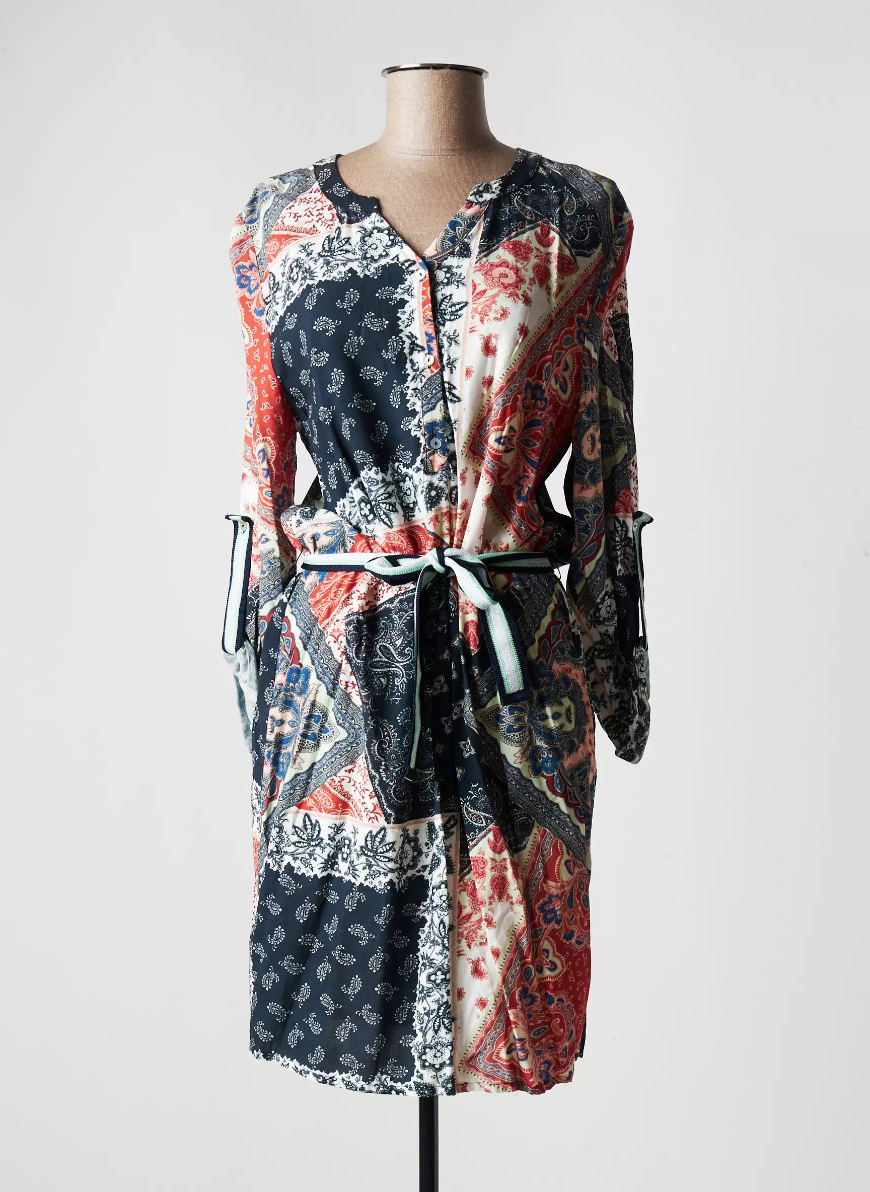 Et Compagnie Robes Mi Longues Femme couleur bleu