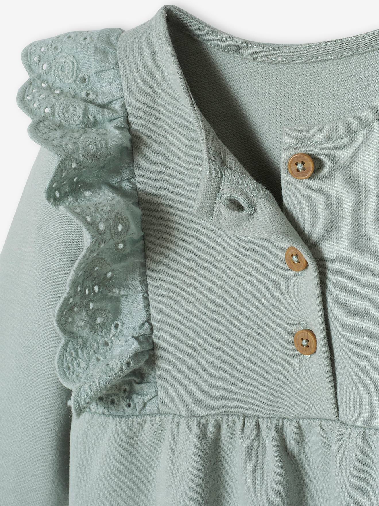 Vertbaudet Mädchen Baby Kleid Oeko-Tex - karamell