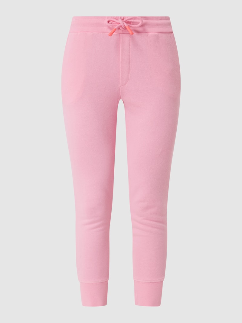 Sweathose aus Baumwollmischung in neon pink