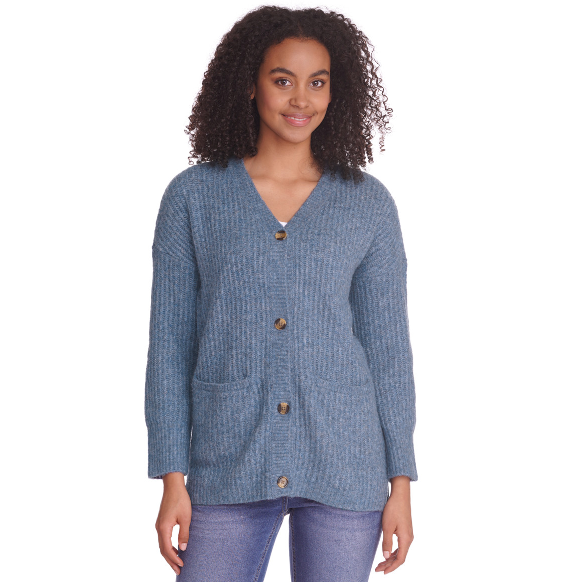 Damen Strickjacke mit zwei Taschen