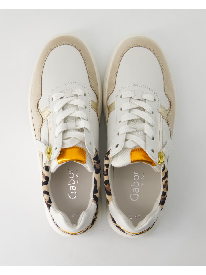 Gabor Comfort Sportliche Schnürschuhe in Weiß günstig kaufen