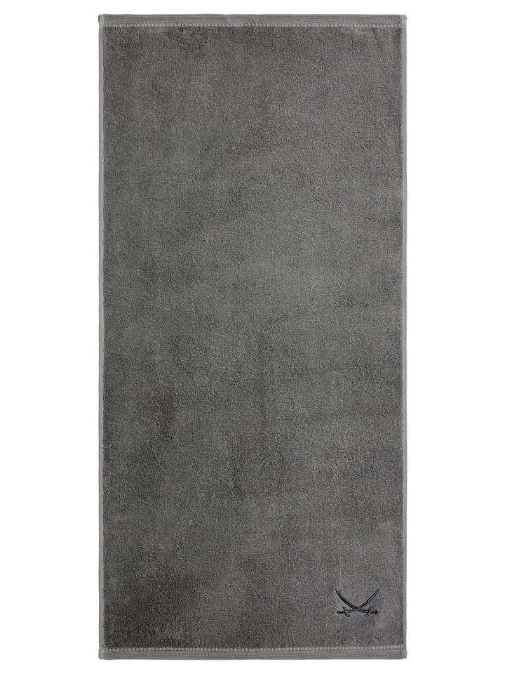Sansibar 2er Badetuch-Set „Frottier-Kollektion Classic“, 90x180 cm in Anthrazit günstig kaufen 90x180 cm