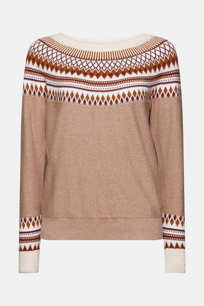 Jacquardpullover aus Baumwolle