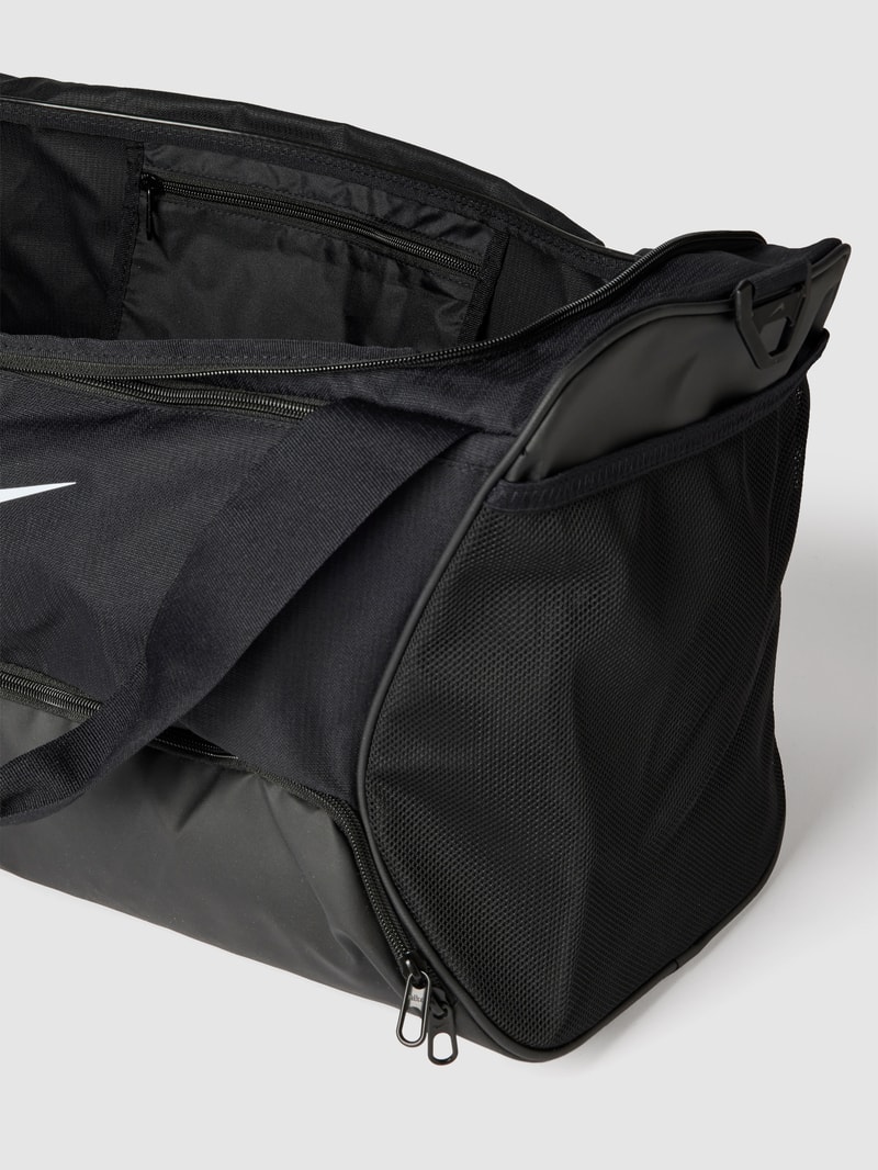 Weekender mit Label-Print in schwarz