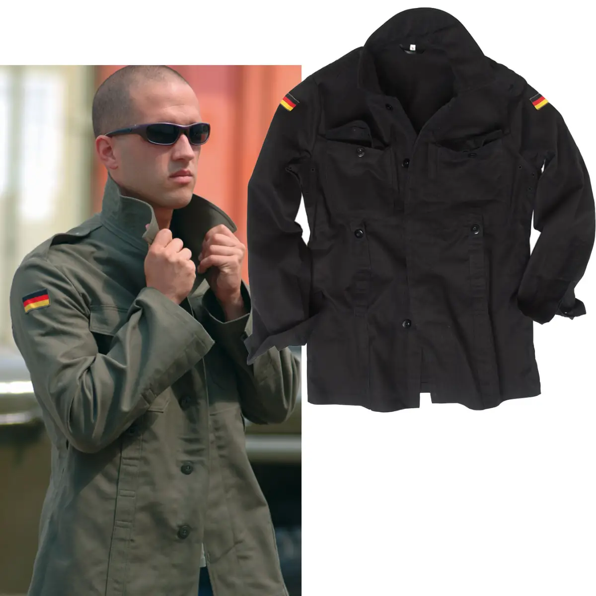 BW Moleskinjacke alte Art oliv