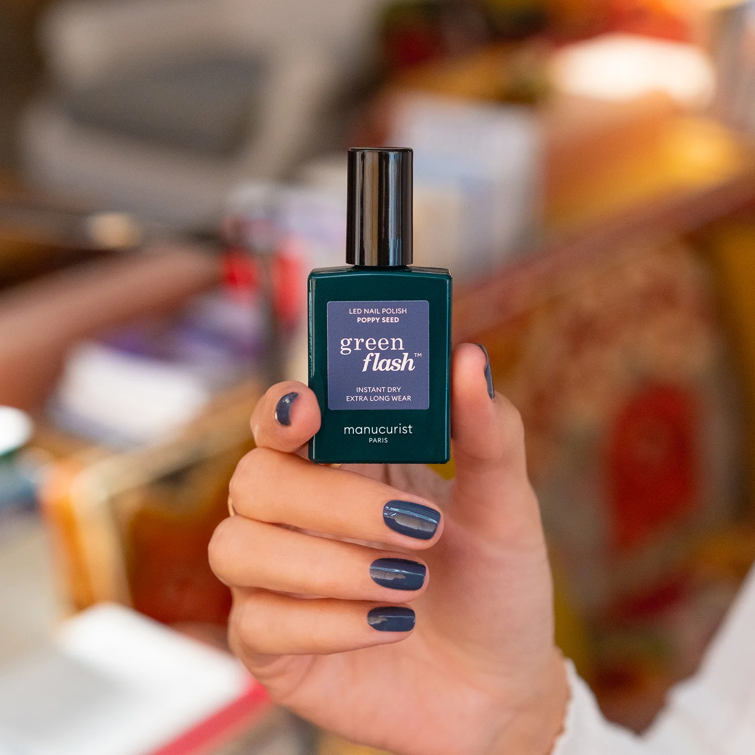 Pusiau permanentinis LED Green Flash™ - 15 ml aguonų sėklų kvapas