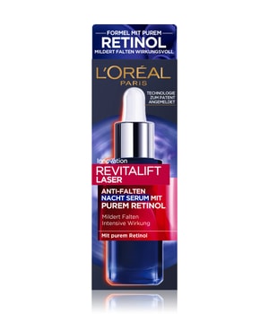 L'Oréal Paris Revitalift Laser Anti-Falten Nacht Serum mit purem Retinol Gesichtsserum-30 ml