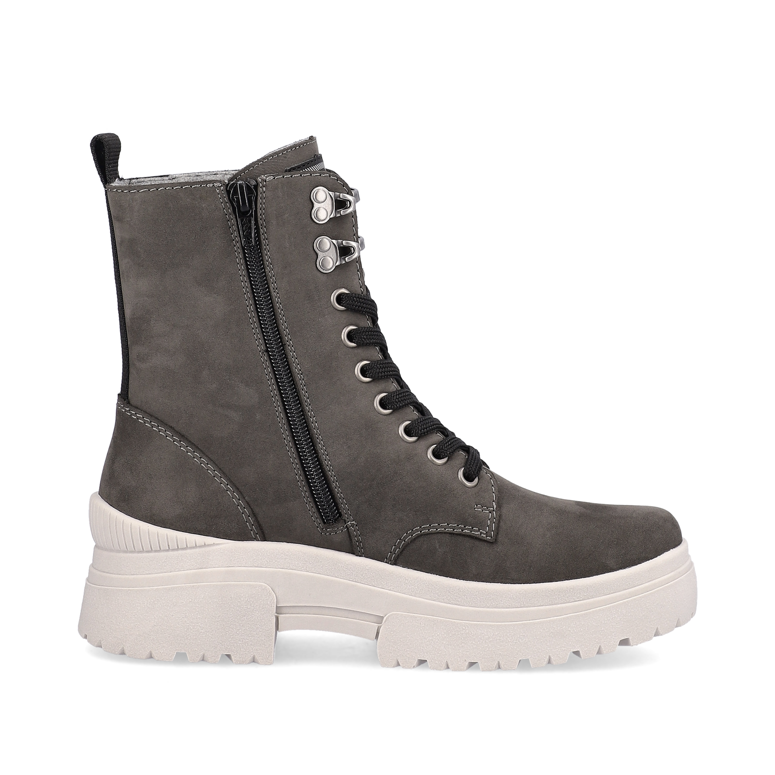Rieker Damen Schnürstiefel graphite