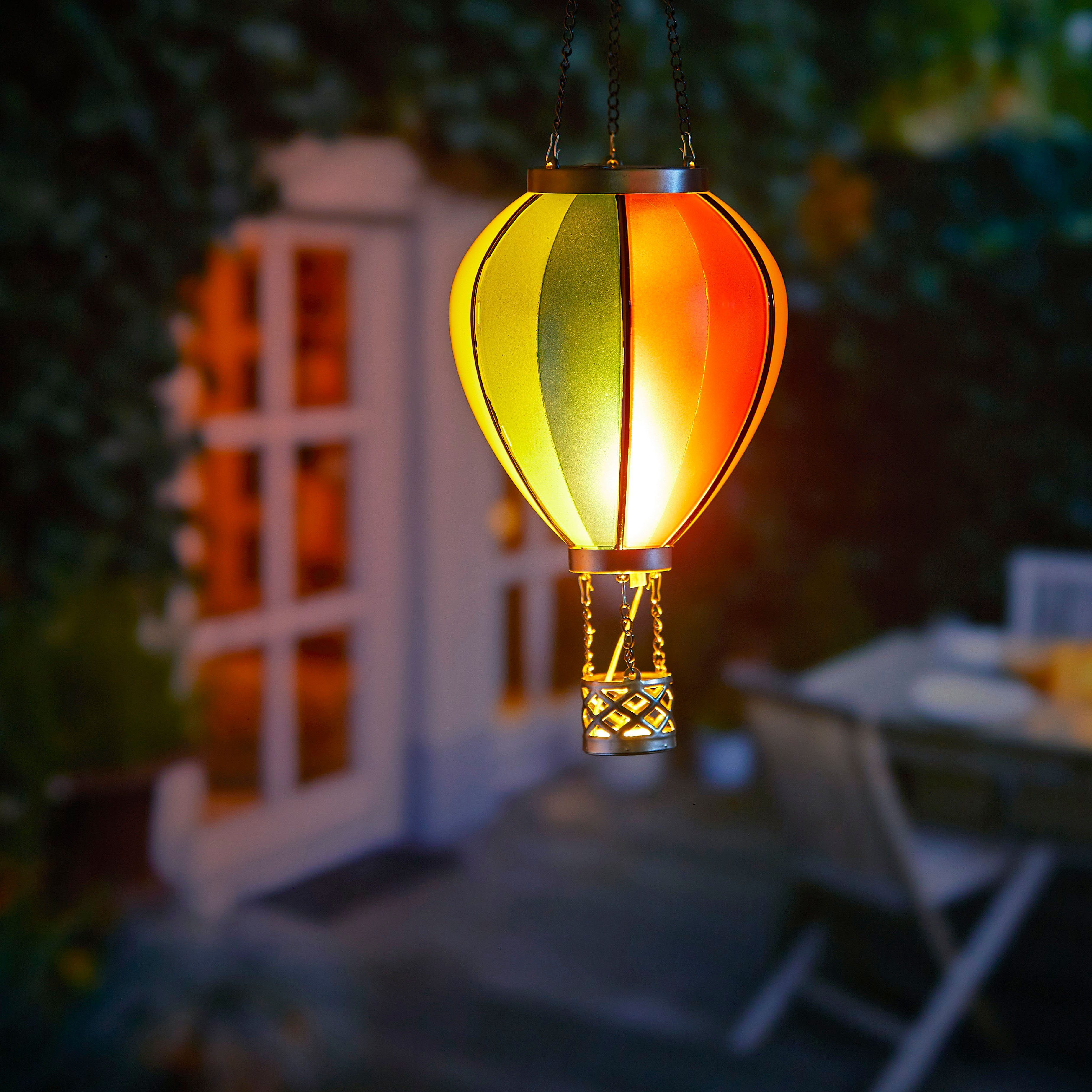 Northpoint LED Gartenleuchte LED Solar Laterne Heißluftballon Windlicht Außenbereich Garten
