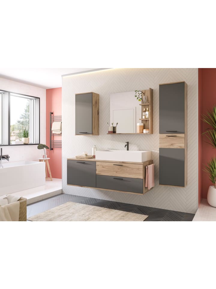 ebuy24 Hochschrank Mason Grau 37 x 24 cm günstig kaufen onesize