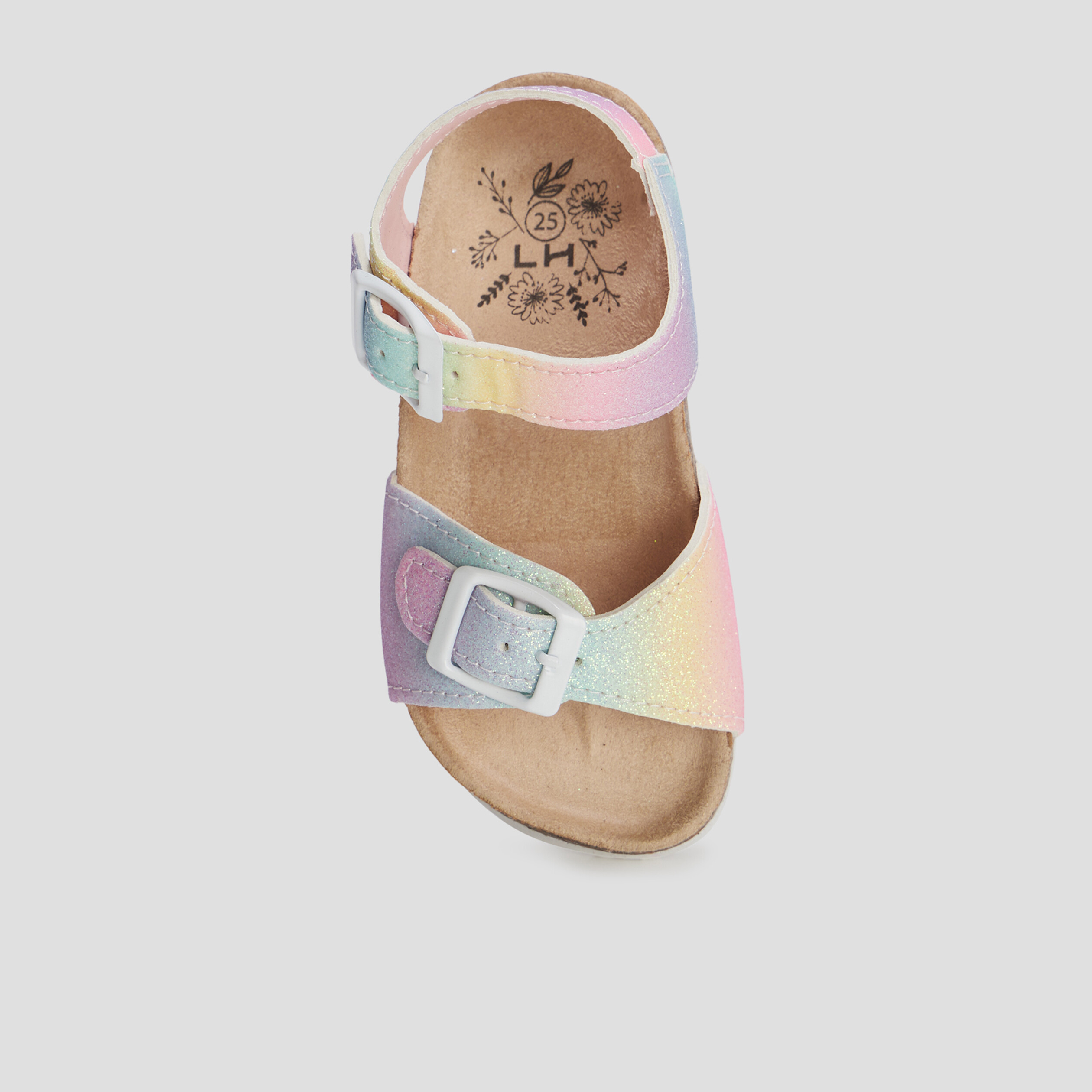 Sandales à paillettes multicolore fille | La Halle