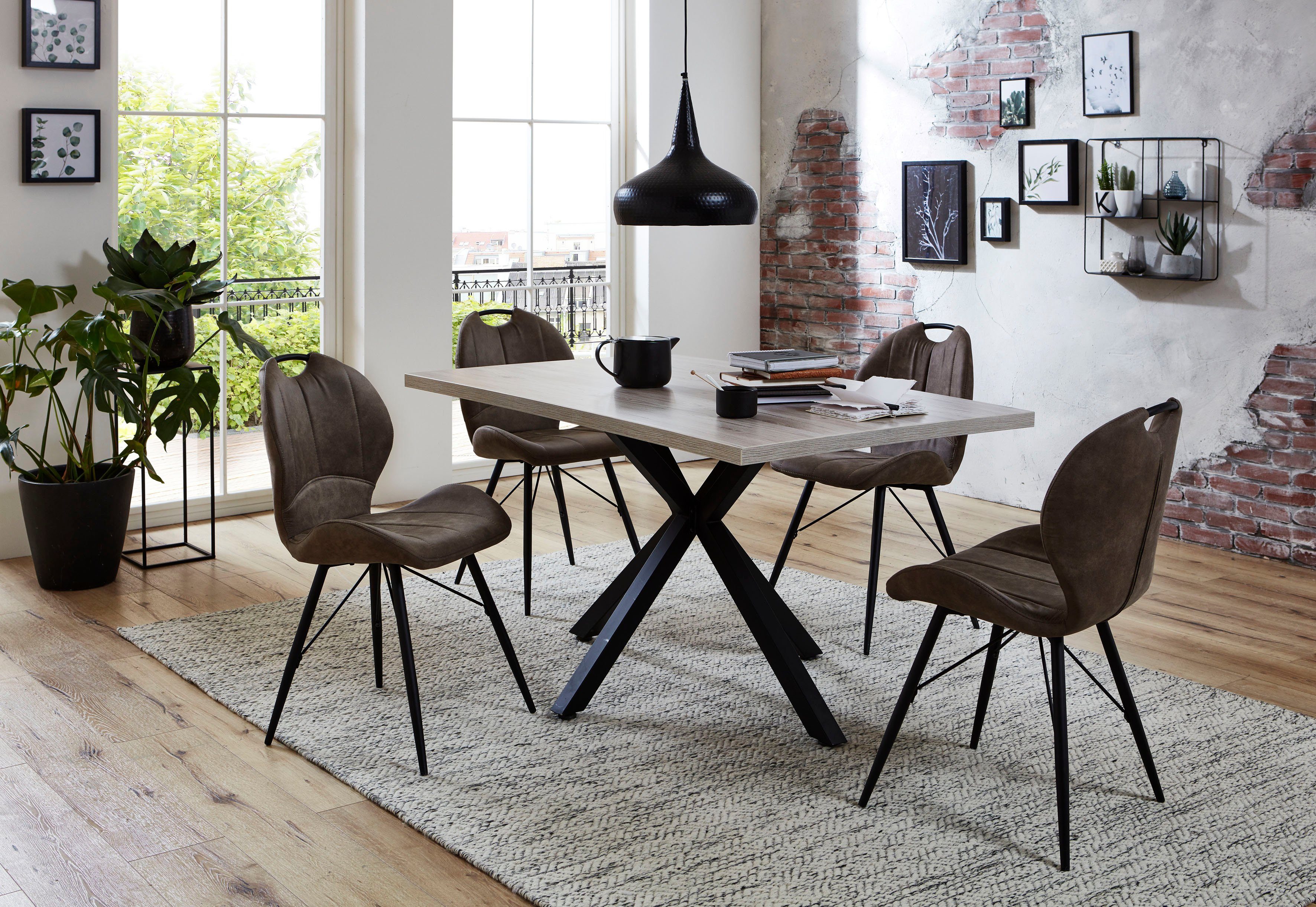 HELA 4-Fußstuhl Kate S (Set, 2 St)