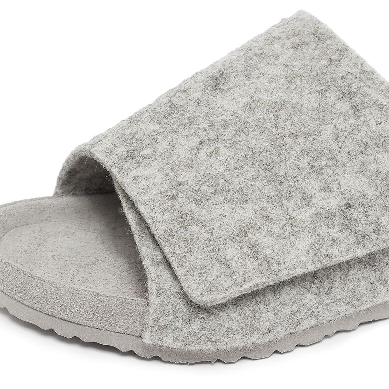 Birkenstock x Fear of God Kids Los Feliz Felt cement melange