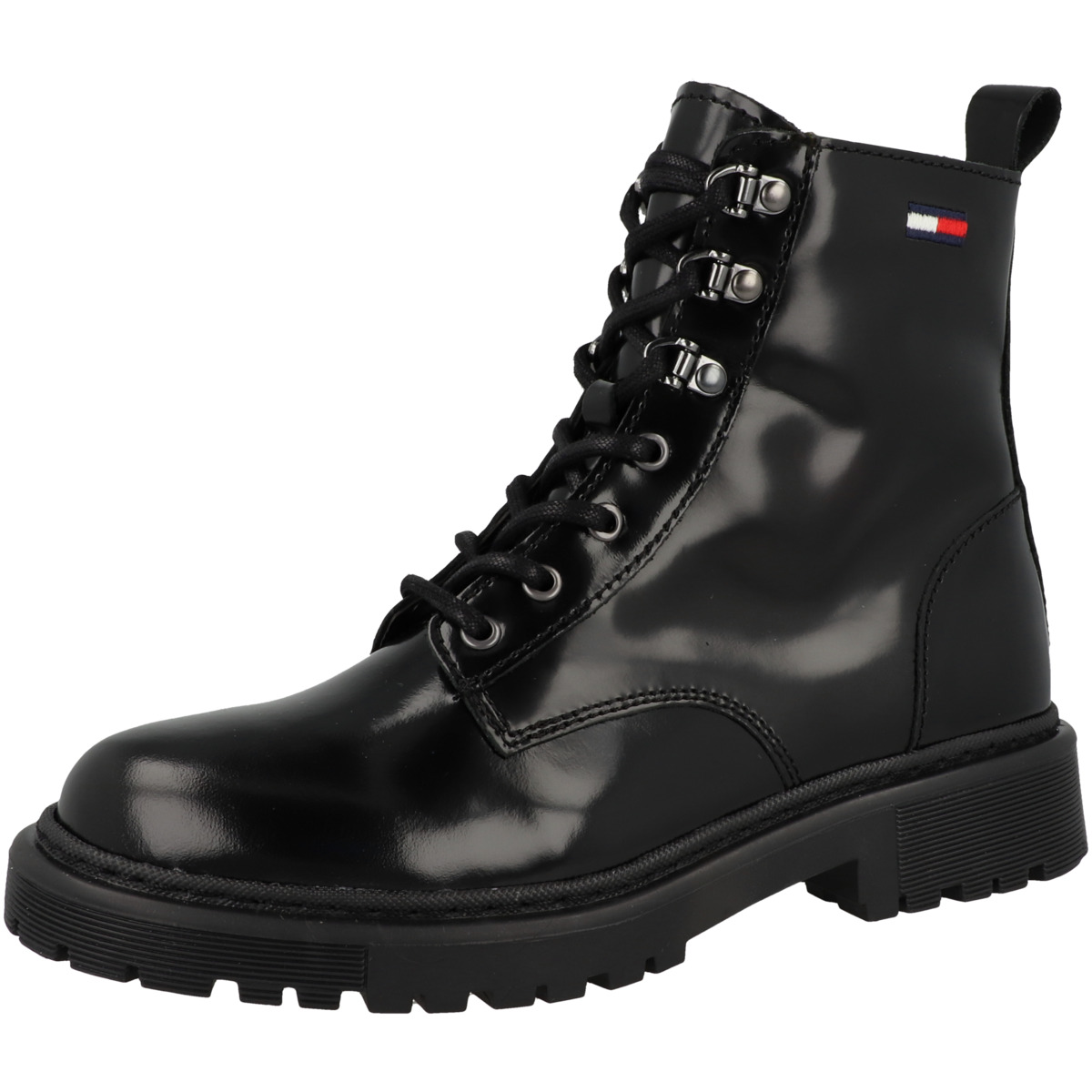 Tommy Hilfiger Tommy Jeans Vegan Lace Up Schnürboots schwarz