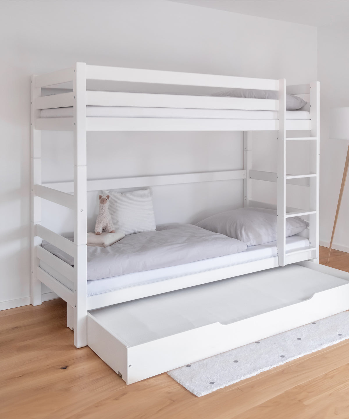 Etagenbett Buche Hoch Weiß