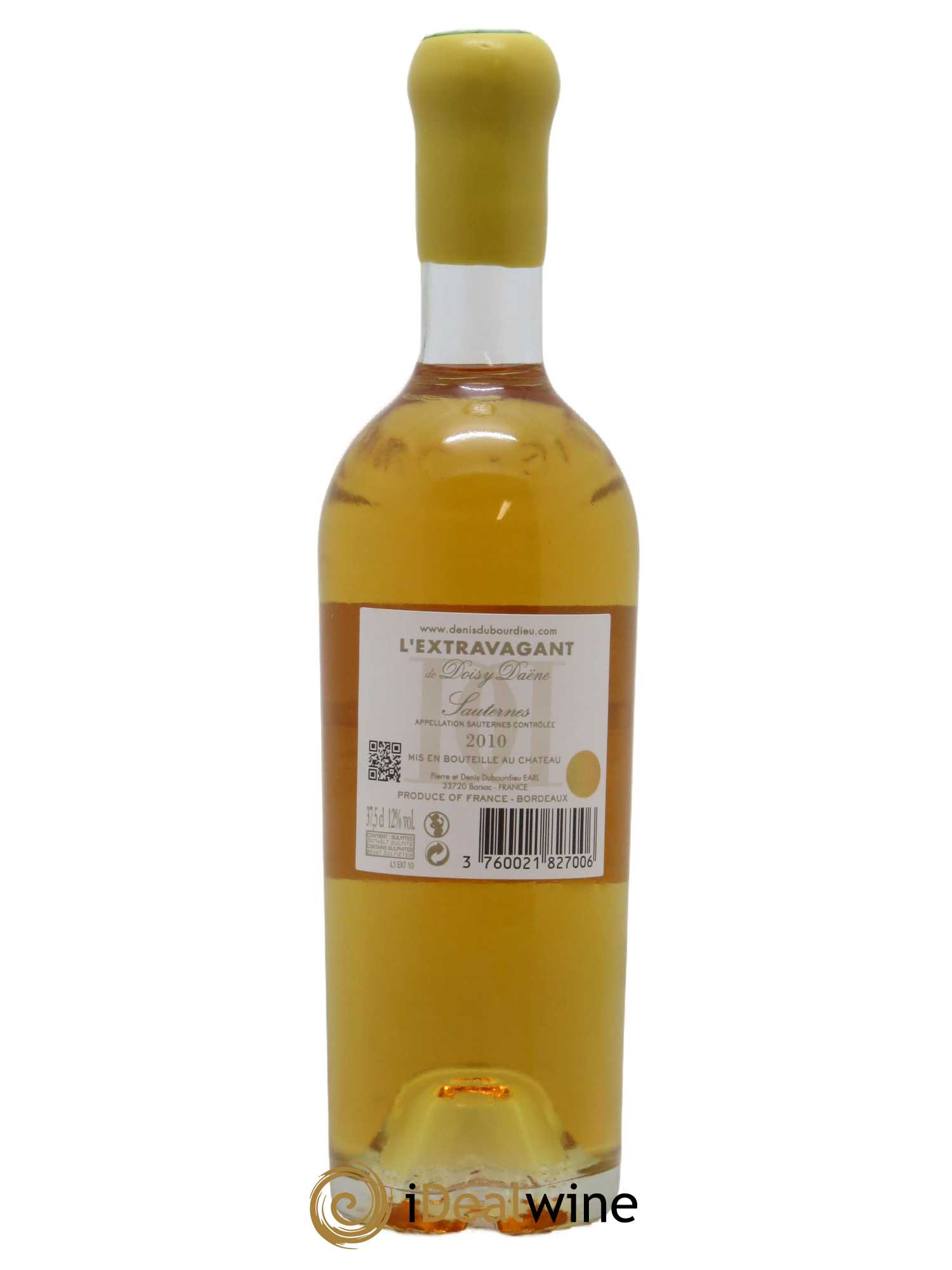 L'Extravagant de Doisy Daëne  2010 - Lot de 1 Demi-bouteille