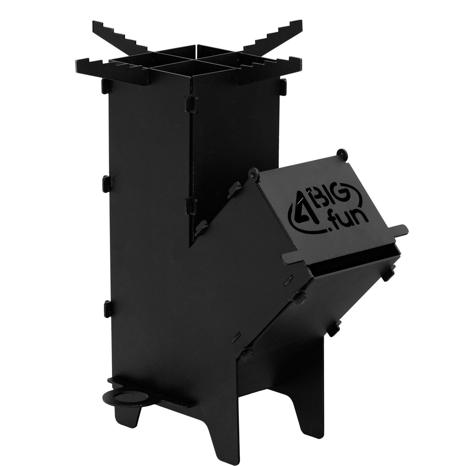 4BIG.fun Feuerstelle Raketenofen Campingkocher Rocket Stove Hobo Ofen