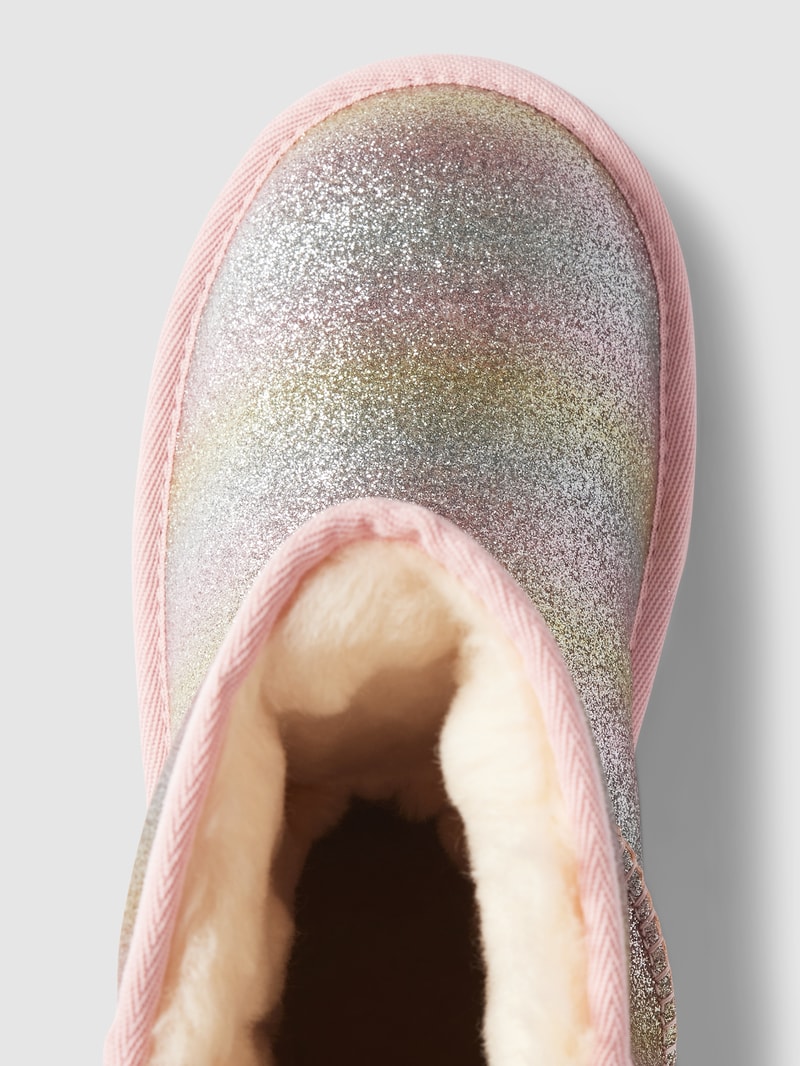 Boots in schimmernder Optik Modell 'GLITTER' in hellrosa