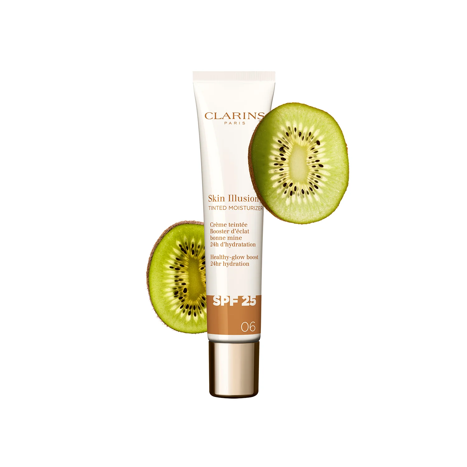 Crema hidratante con color Skin Illusion SPF25 - Base de maquillaje en crema, crema facial iluminadora con color