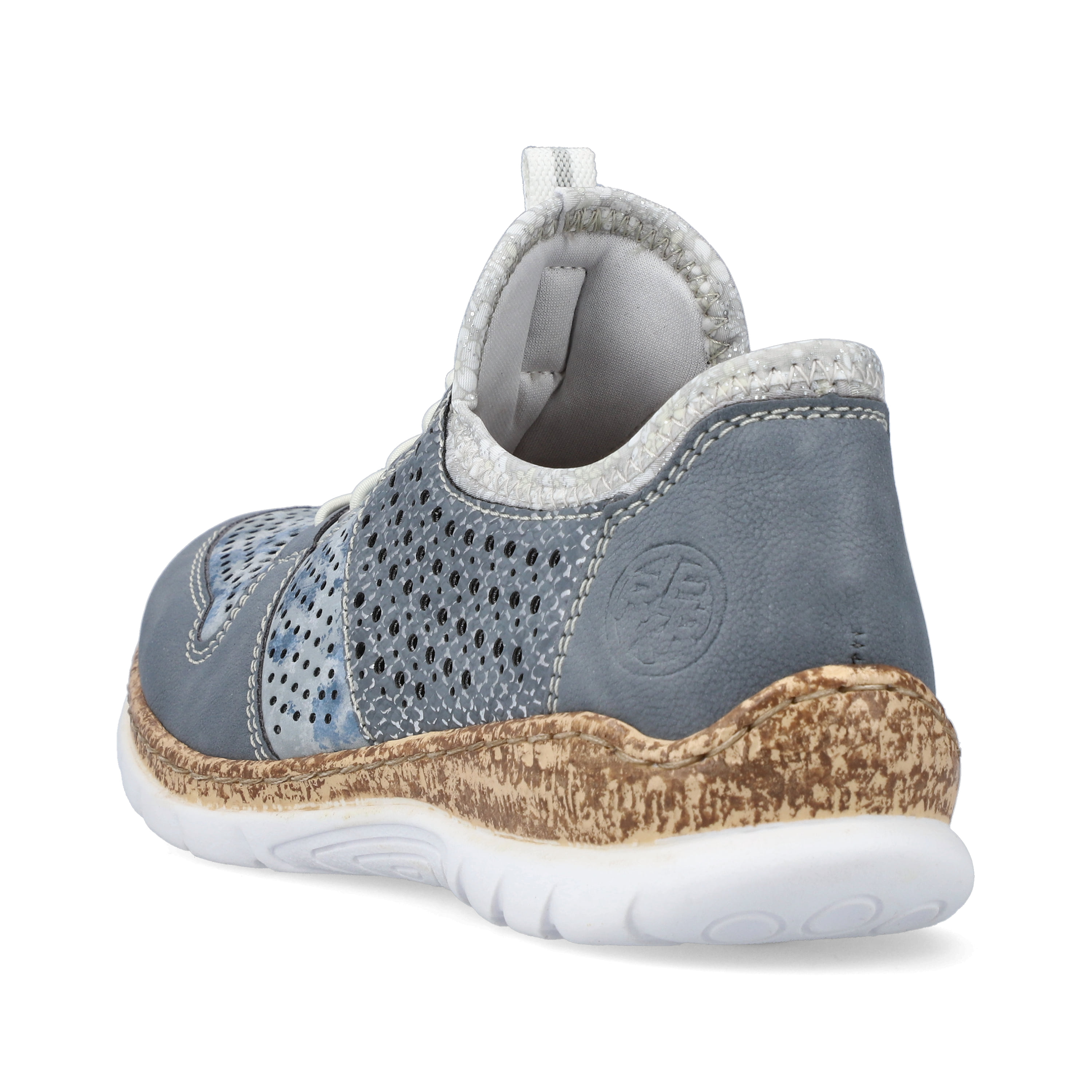Rieker Damen Slipper metallic-blau