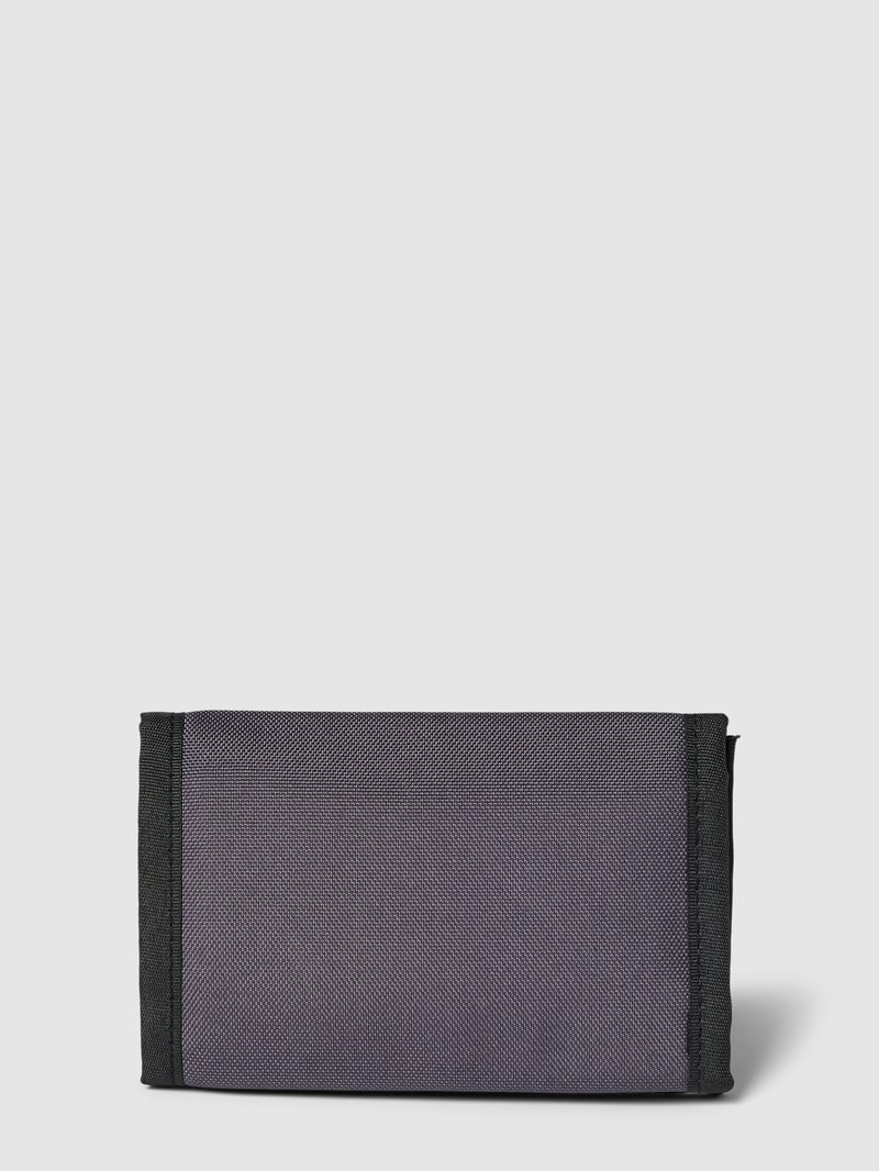 Portemonnaie mit Label-Patch in dunkelgrau
