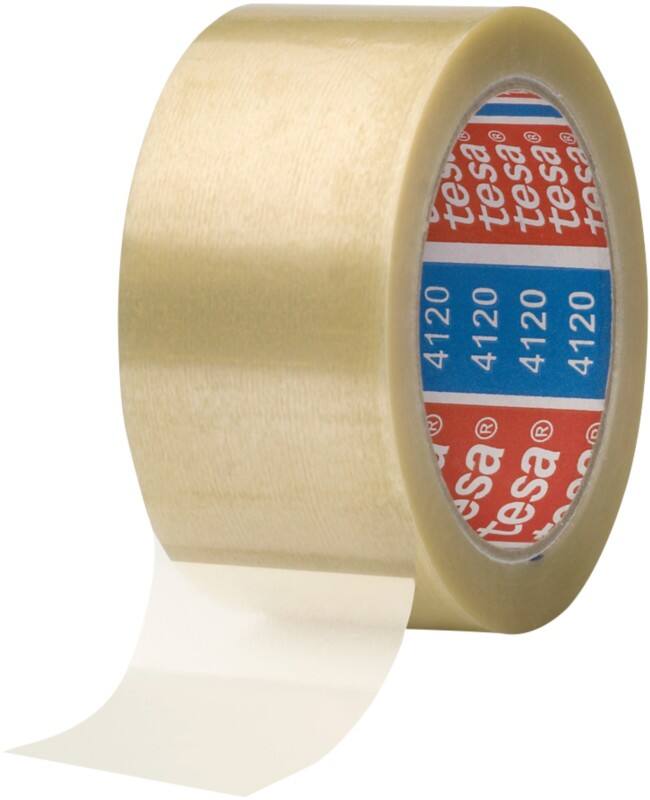 tesa Verpackungsklebeband tesapack Transparent 50 mm (B) x 66 m (L) PP (Polypropylen) 4120 6 Rollen