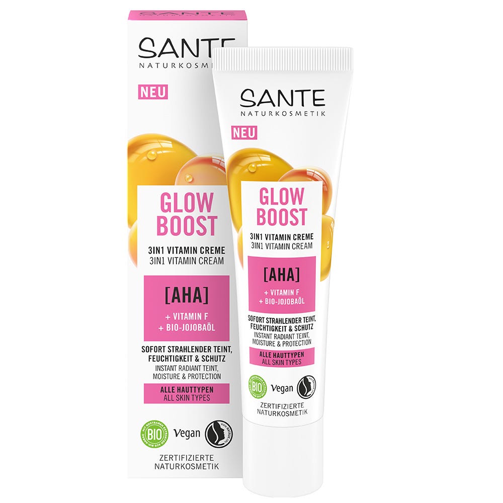 SANTE Glow Boost Aminosäure & Bio-Aloe Vera 3in1 Vitamin Creme 30 ml