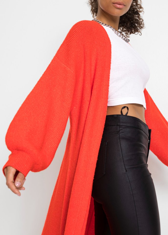 Longstrickjacke
