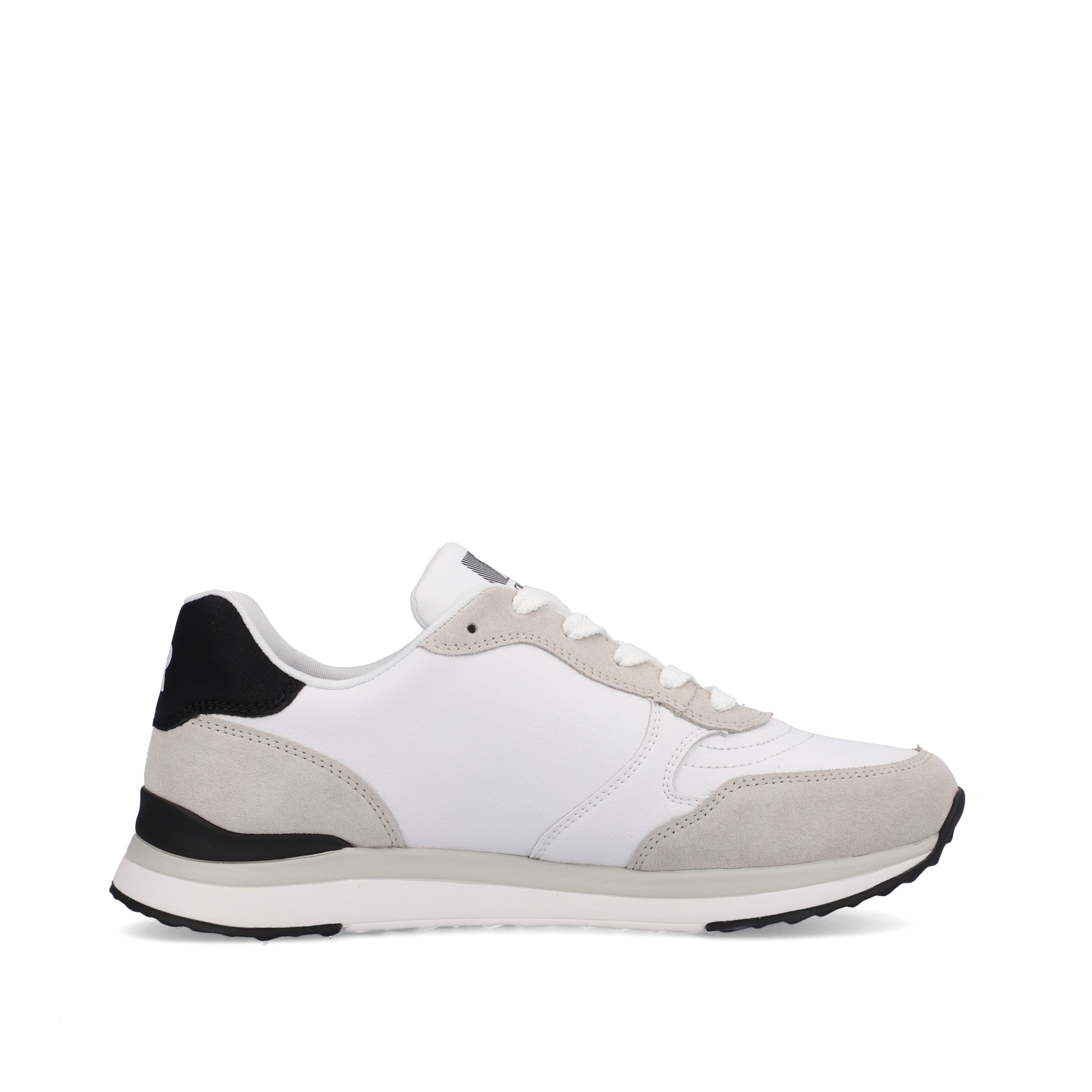 Rieker Damen Sneaker Low swan-white arctic-grey zebra