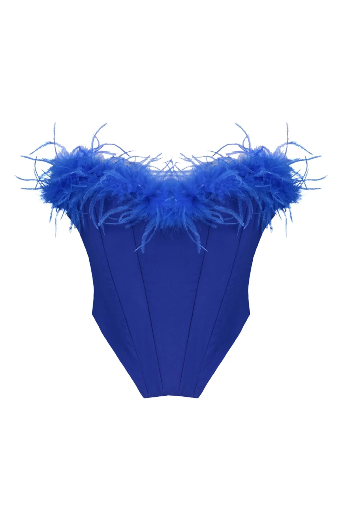 Trendyol Collection  Saks Crop Lined Woven Bustier Bustier TPRSS22BS00018