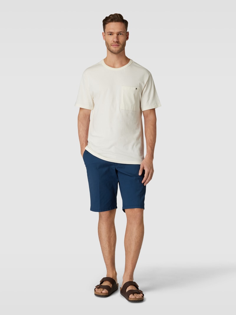 Bermudas mit Stoffgürtel in jeans