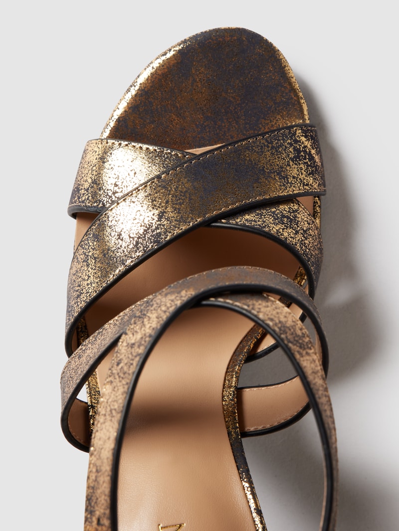 Sandalette im Used-Look Modell 'GISELLA' in gold