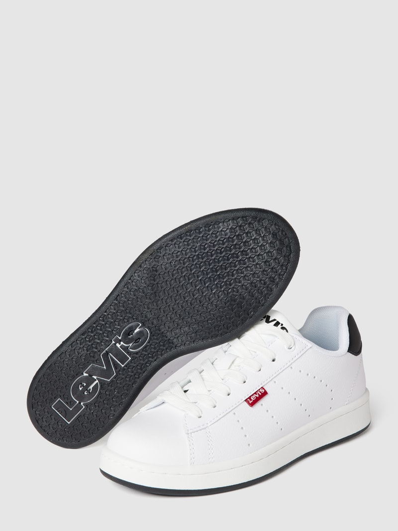 Sneaker mit Label-Details Modell 'AVENUE' in weiß