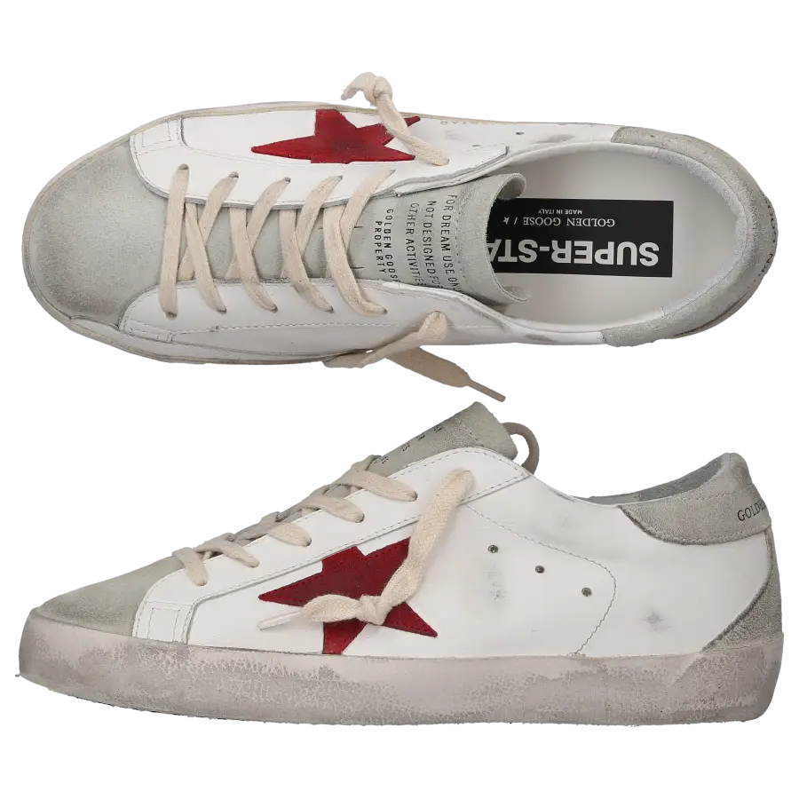 Golden Goose - Sneaker low SUPER-STAR Kalbsleder - weiß